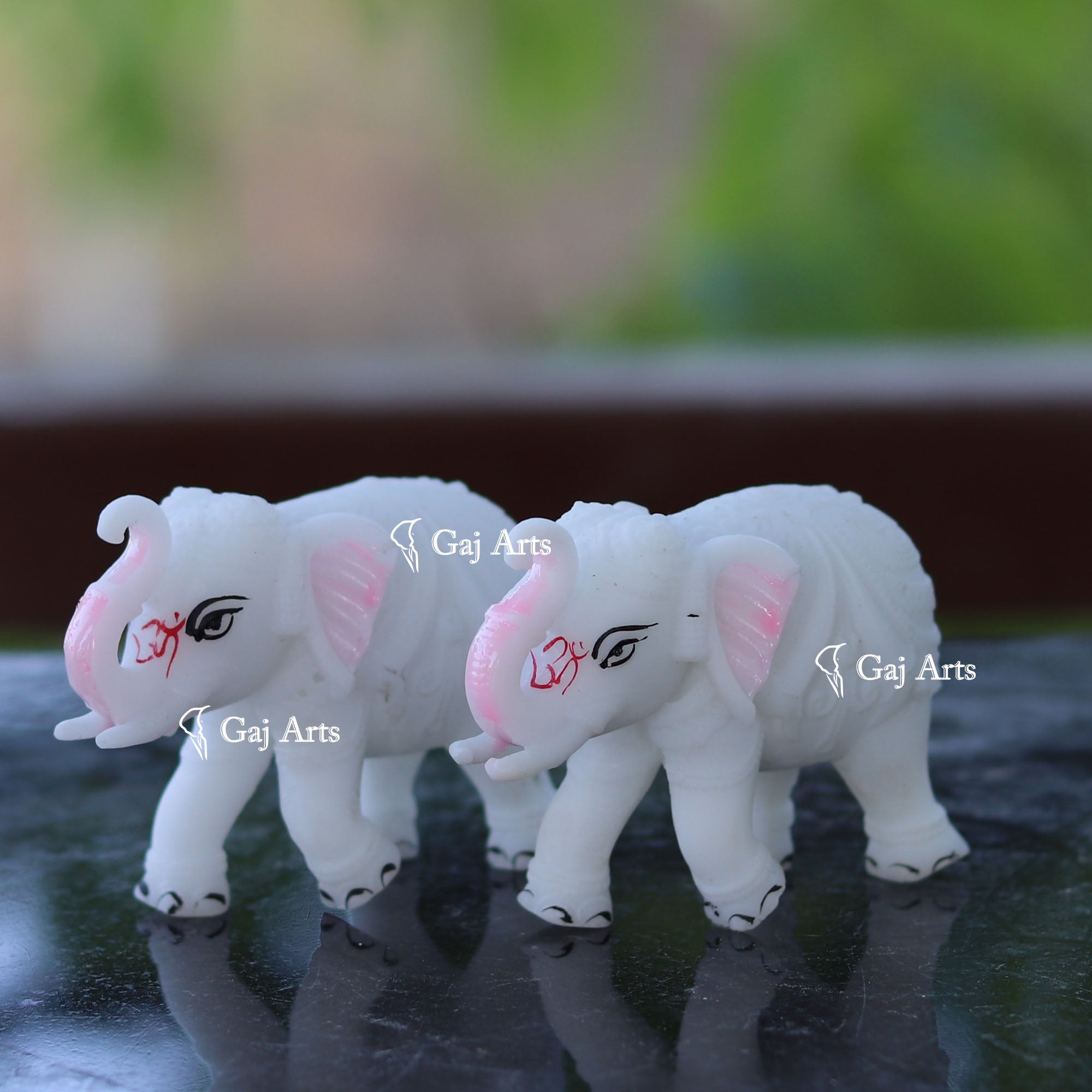Korean Marble  Elephant Statue | 3 Inch