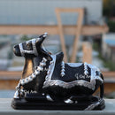 Black Marble Nandi Idol | 15 Inch