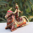 Bastar Dhokra Art Krishna Riding 9"
