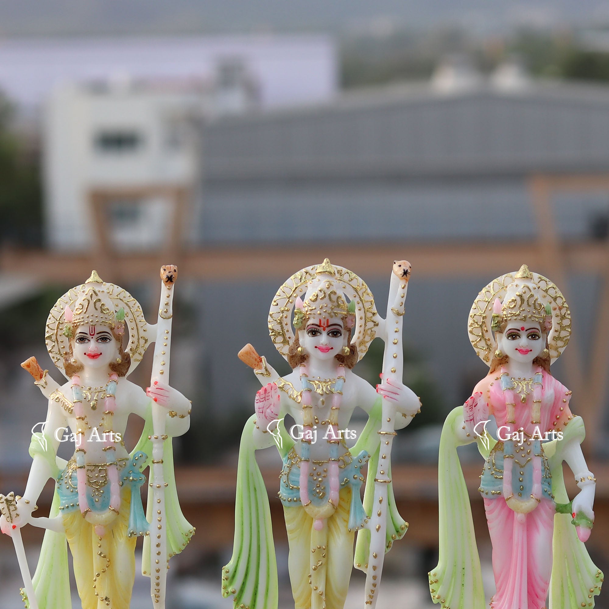 Ethiopia Marble Ram Jodi Idol | 9 Inch