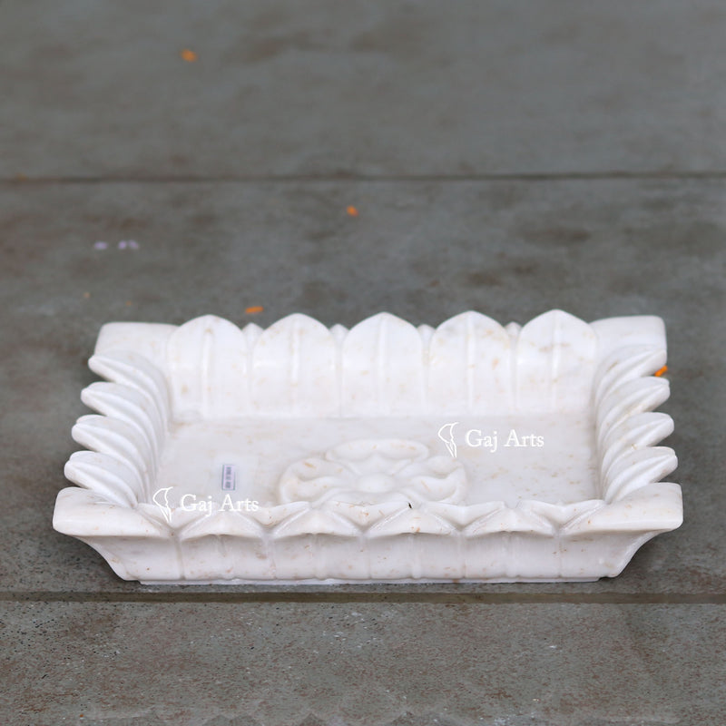 Marble Flower Bowl 12”