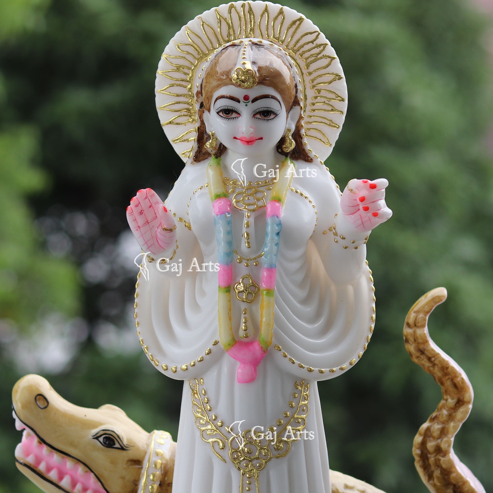 Marble Khodiyar Maa Idol | 15 Inch