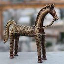 Dhokra Art Horse 11"