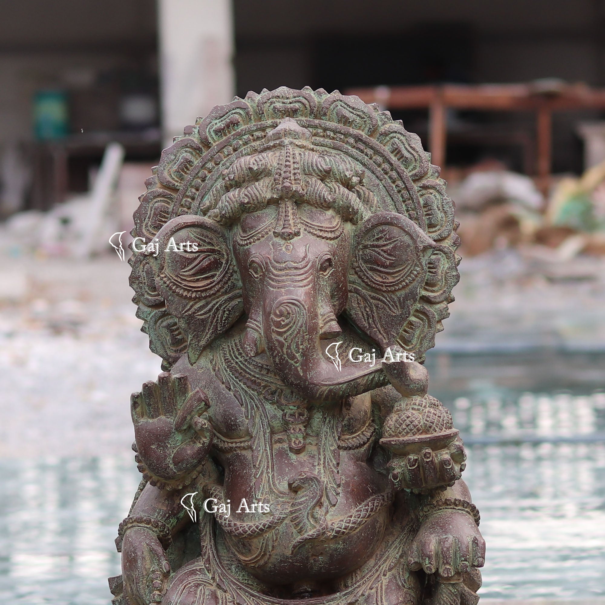 Sandstone Ganesh Statue | 30 Inch