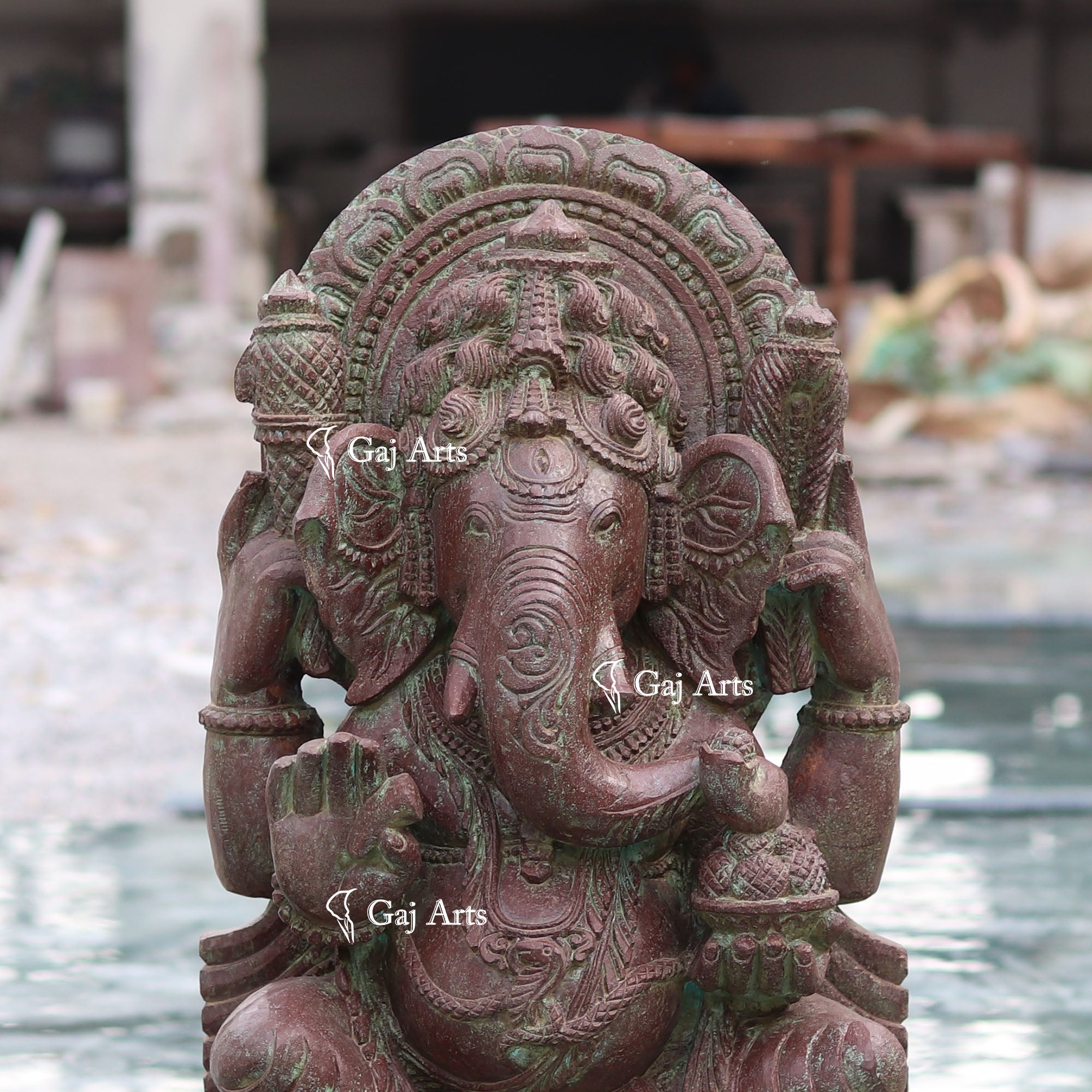 Sandstone Ganesh Statue | 30 Inch