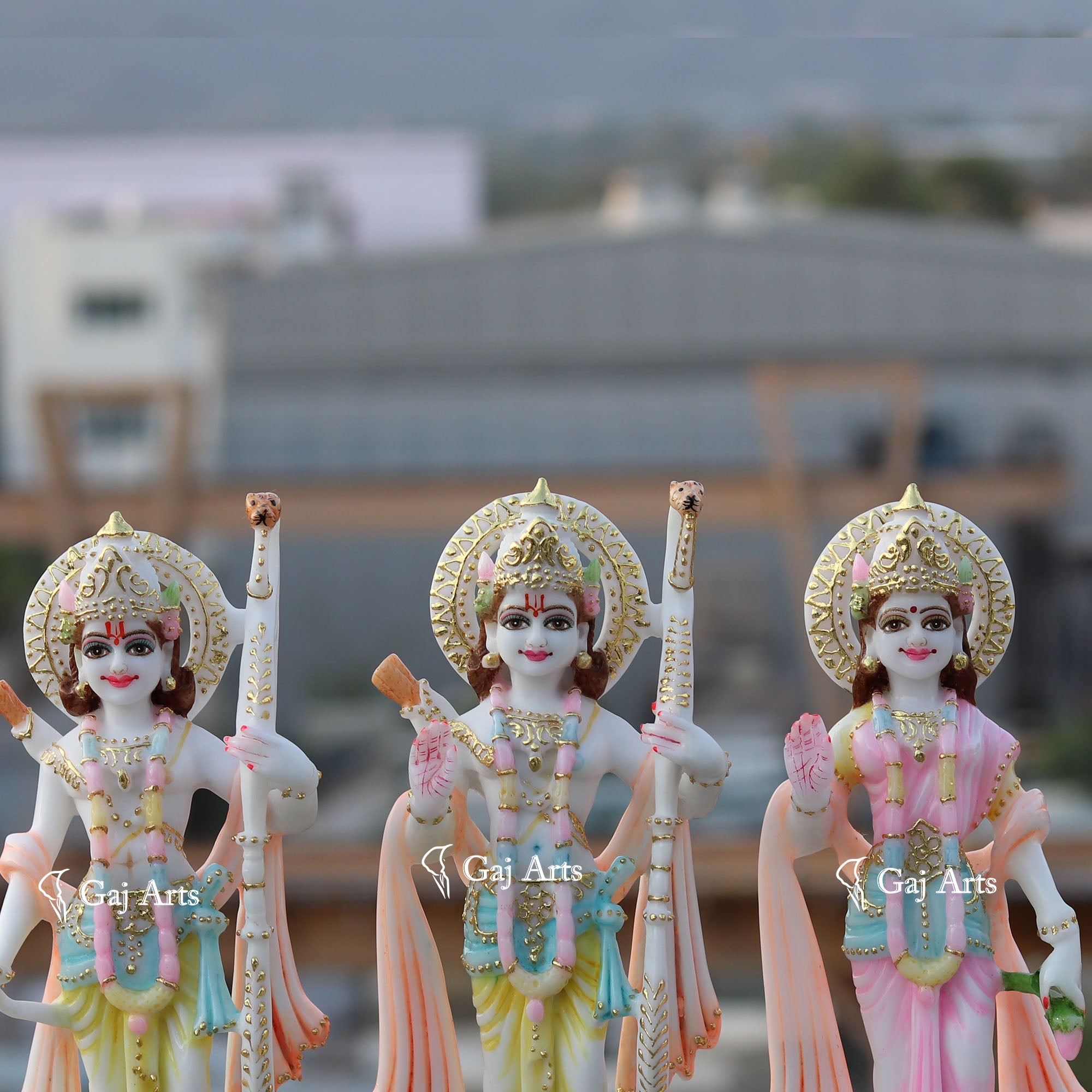 Ethiopia Marble Ram Jodi Idol | 12Inch