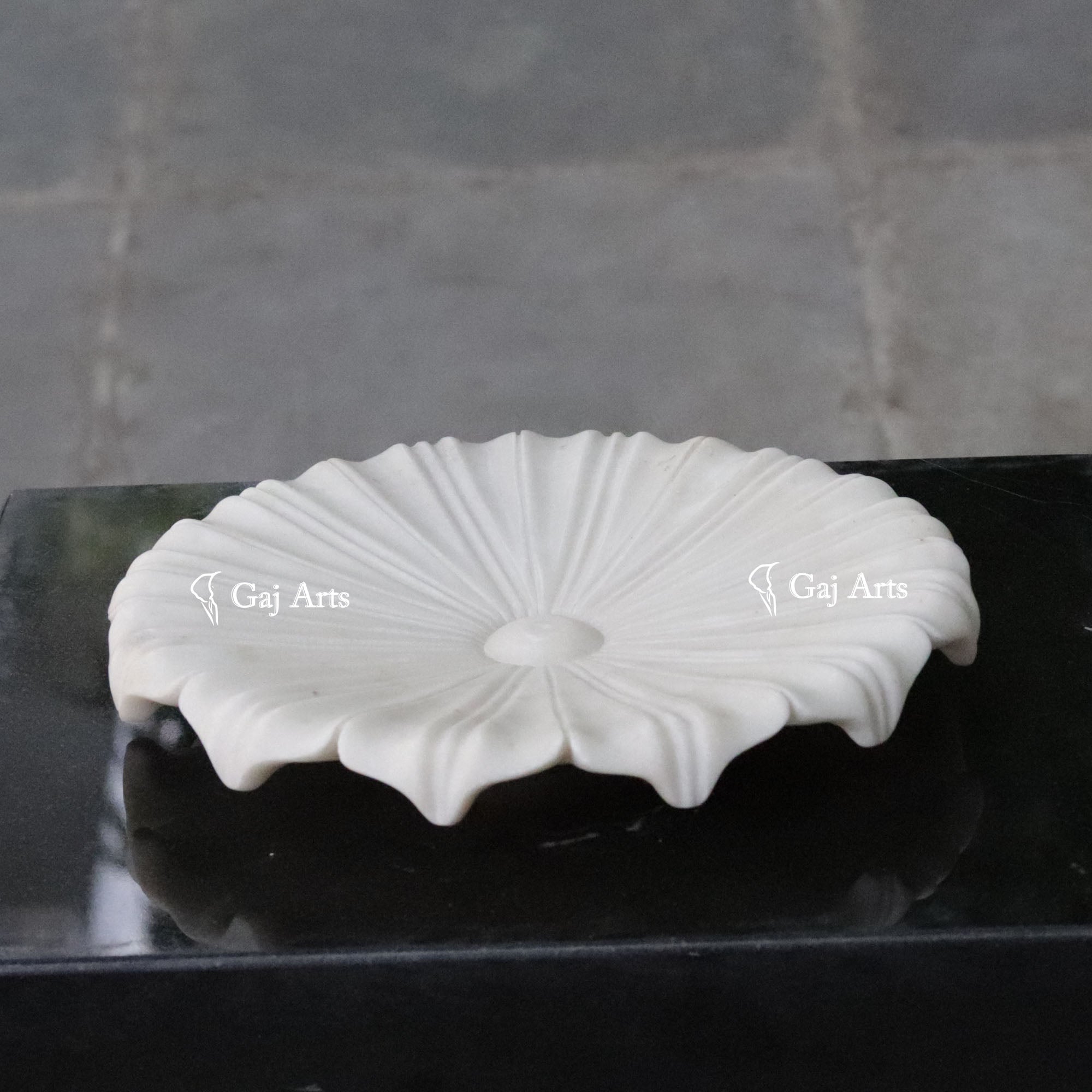 White Marble Royal Flower Bowl | 12 Inch