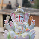 White Marble Ethiopia Ganpati Idol | 18 Inch