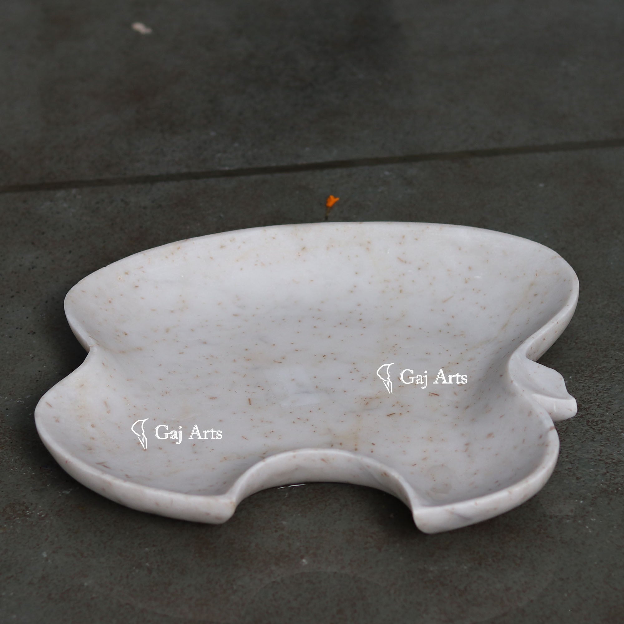 Rajasthan White Marble Grand Flower Bowl | 12 Inch