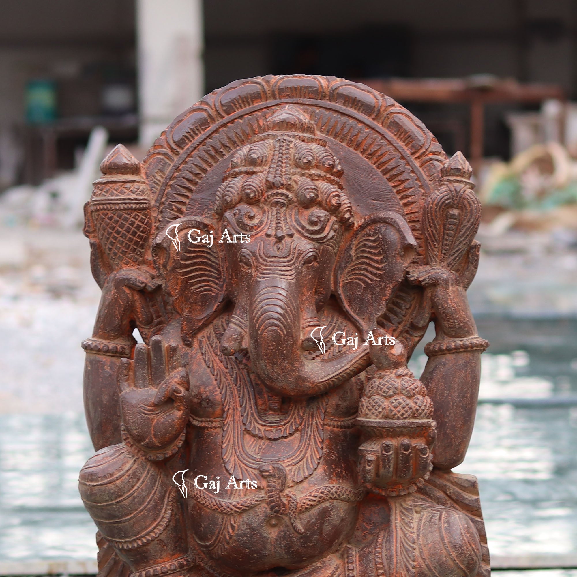 Sandstone Ganesh Statue | 30 Inch