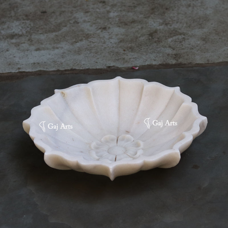 Marble Flower Bowl 12”