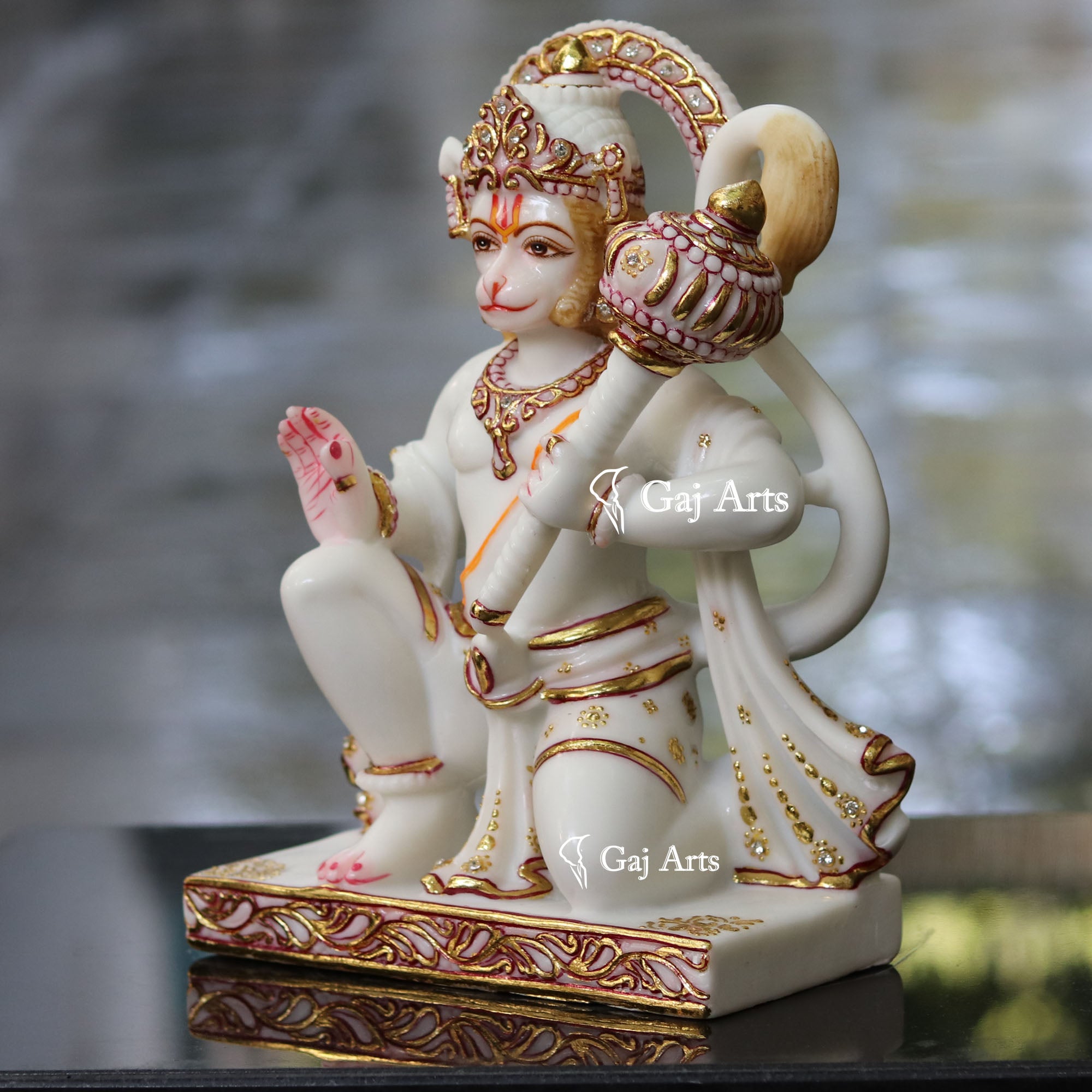 Marble Hanuman Ji Idol | 12 Inch