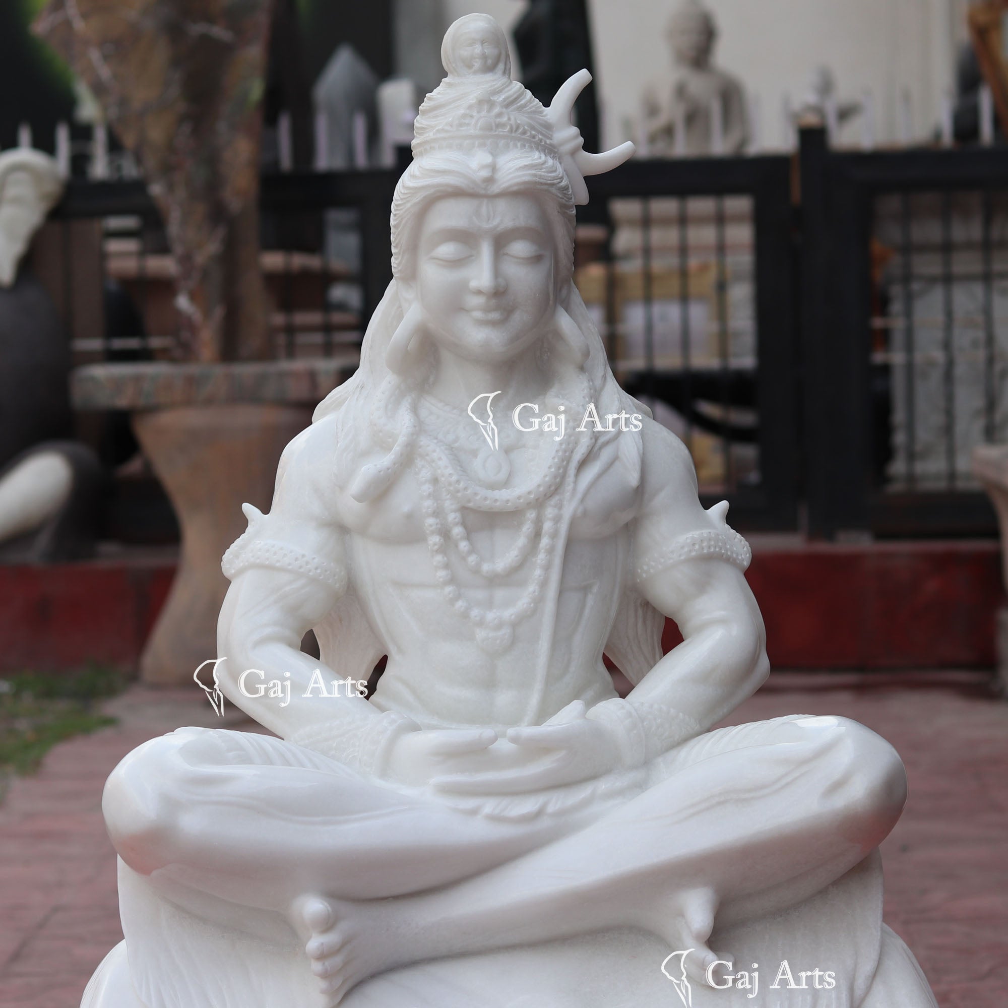 Marble Shiva Statue | 36 Inch