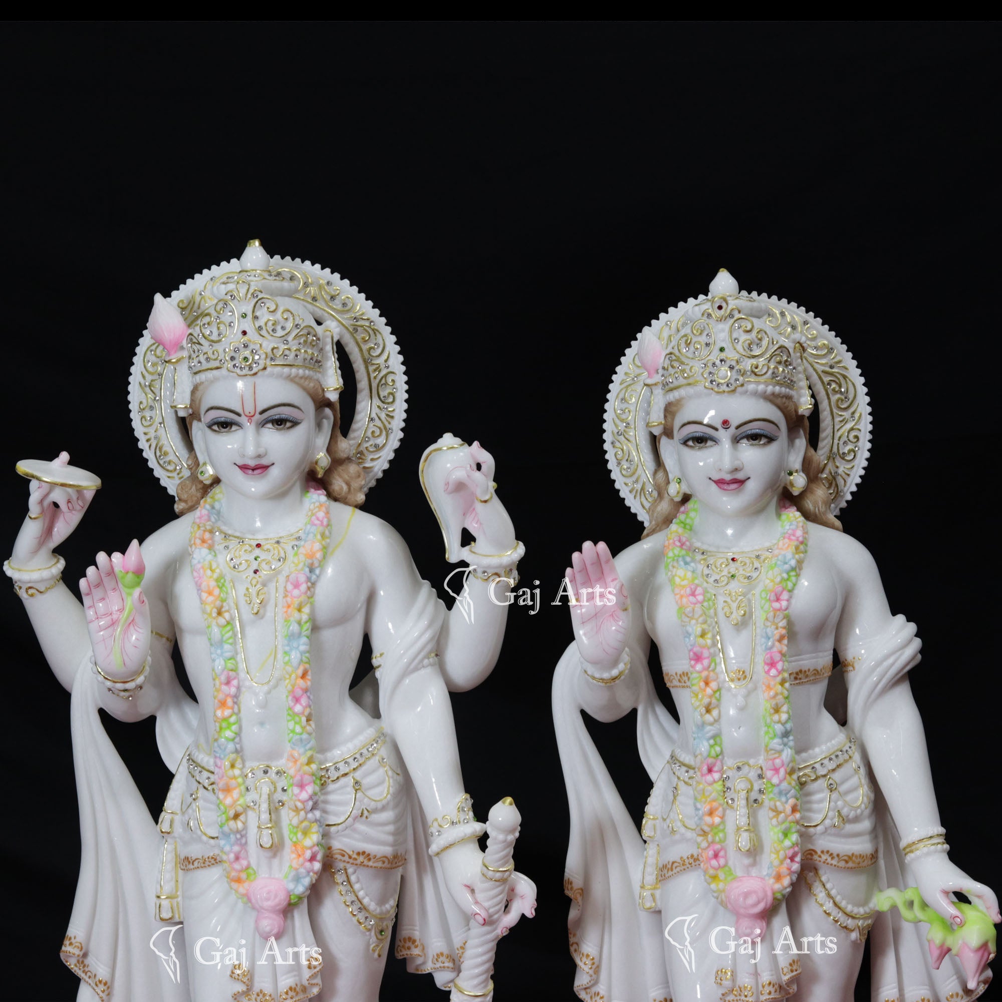 Marble Lakshmi Narayan Idol | 30 Inch