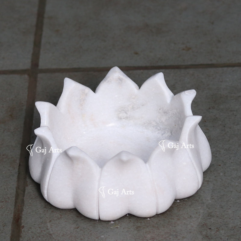Marble Flower Bowl 7"
