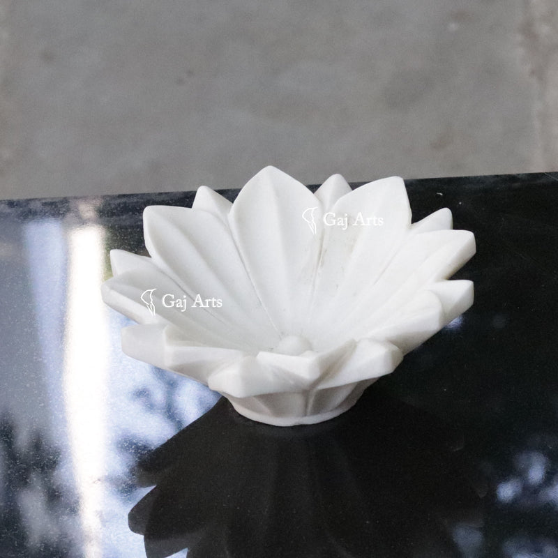 Marble Flower Bowl 9”