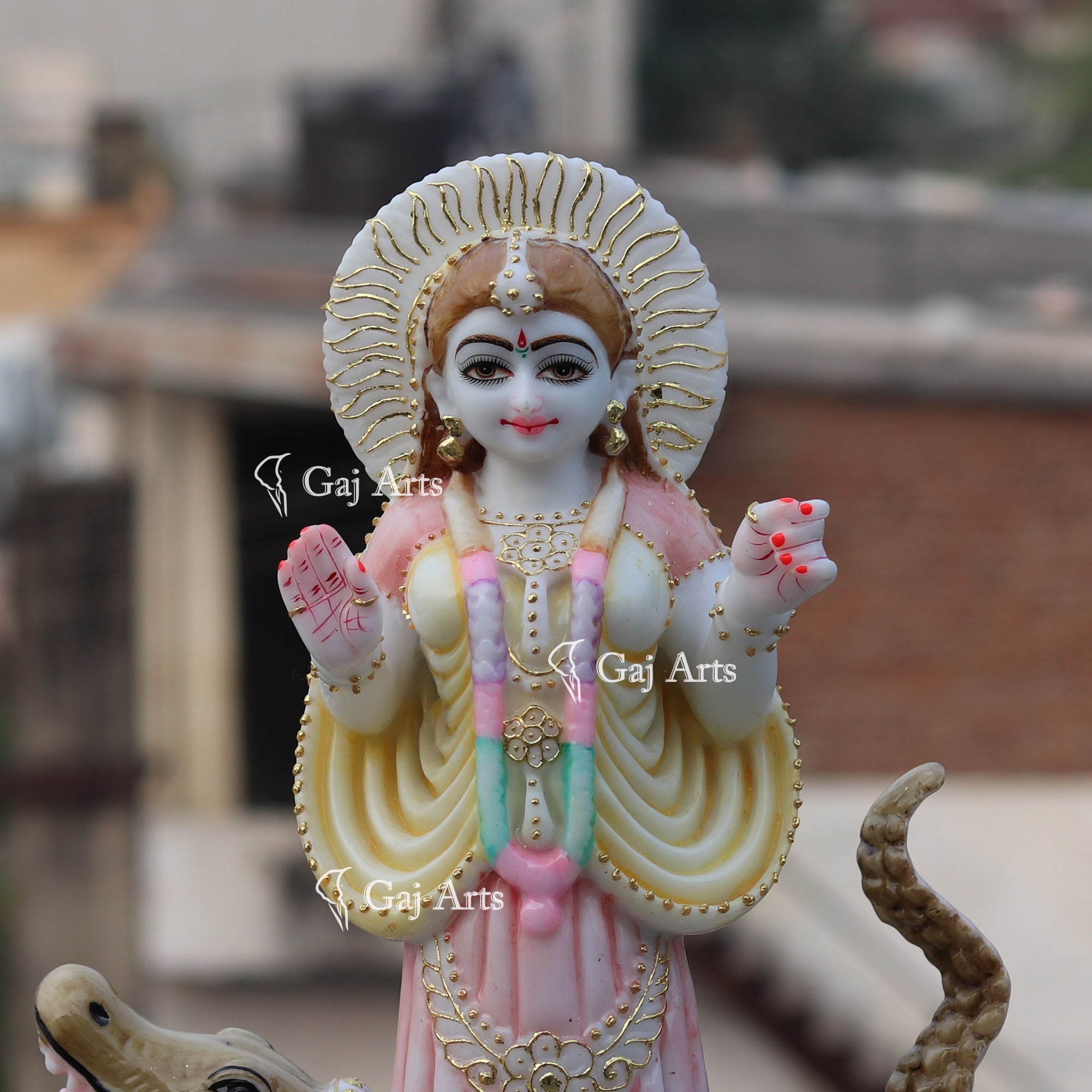 White Marble Khodiyar Maa Idol | 15 Inch