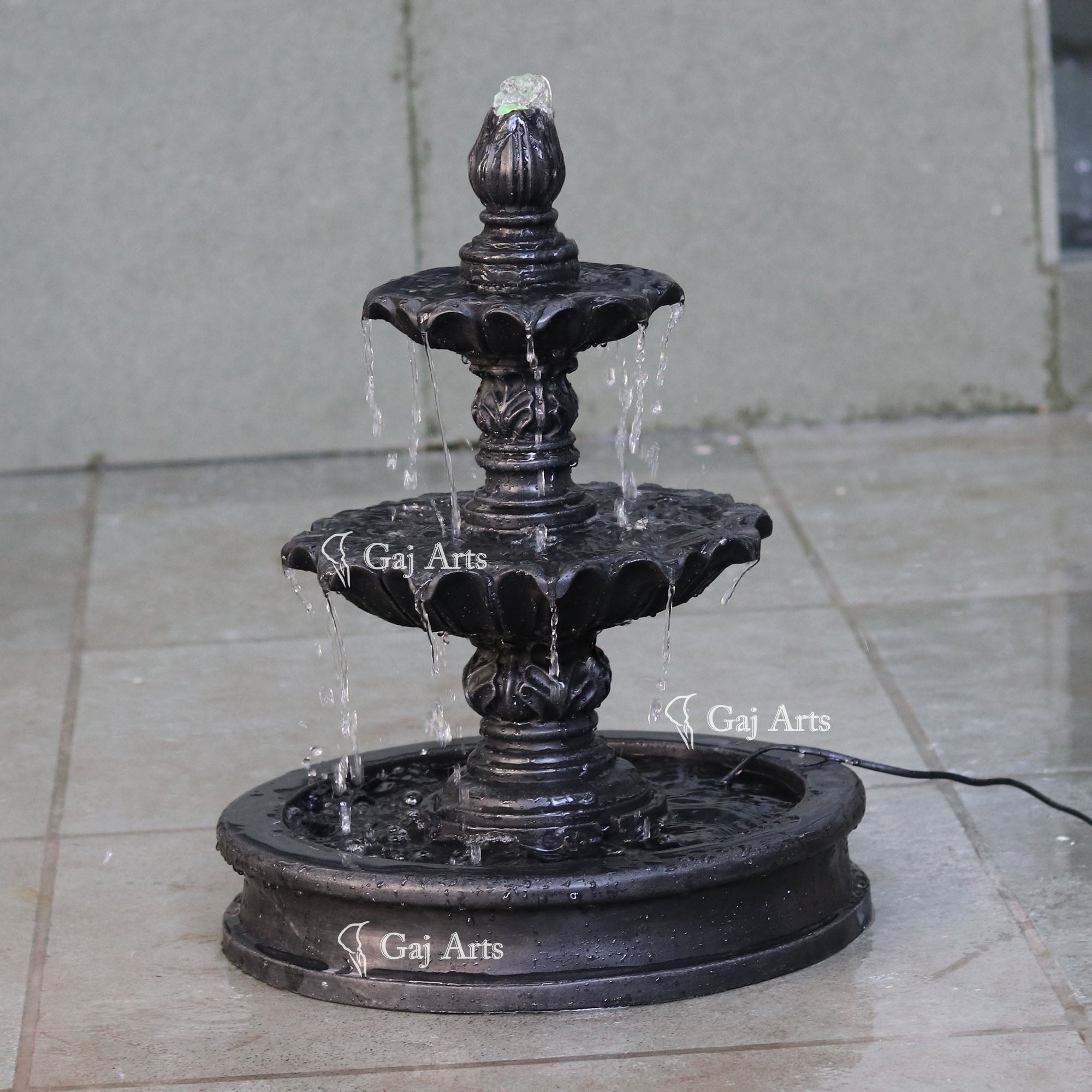 Black Marble Fountain | 19 Inch
