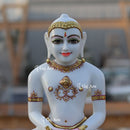 Marble Ethiopia Jain Idol | 11 Inch