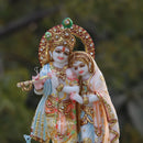 Marble Radha Krishna Jodi | 9 Inch