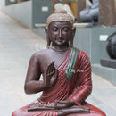 Sandstone Sitting Buddha Statue | 36 Inch