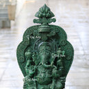 Natural Green Quartz Ganesh Murti | 32 Inch