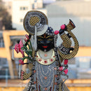 Black Marble Shreenath Ji Statue | 24 Inch