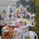 Marble Durga Mata Idol | 24 Inch
