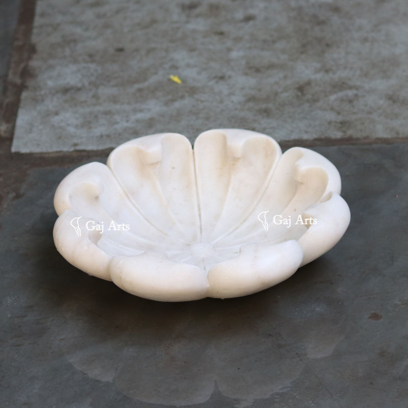 Marble Flower Bowl 12”