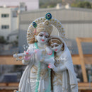 White Marble Ethiopia Radha Krishna Idol | 24 Inch