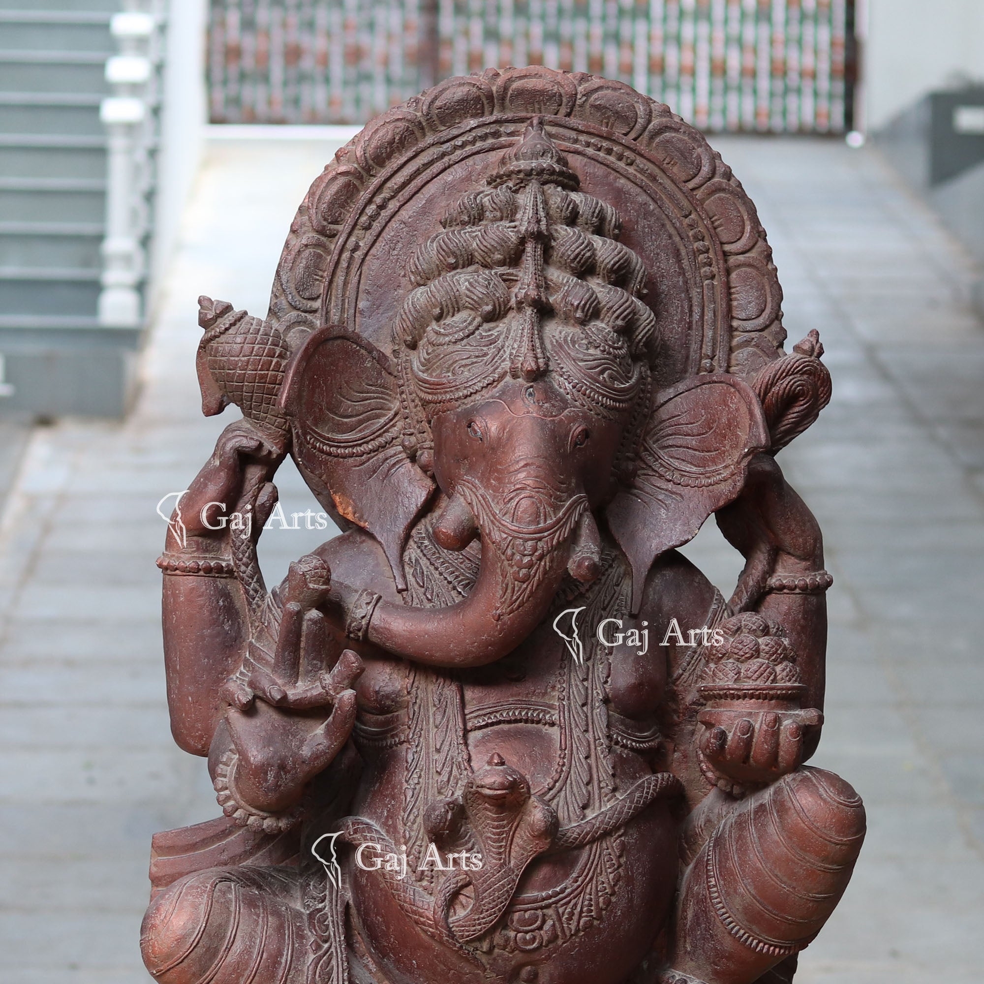 Sandstone Ganesh Statue | 48 Inch