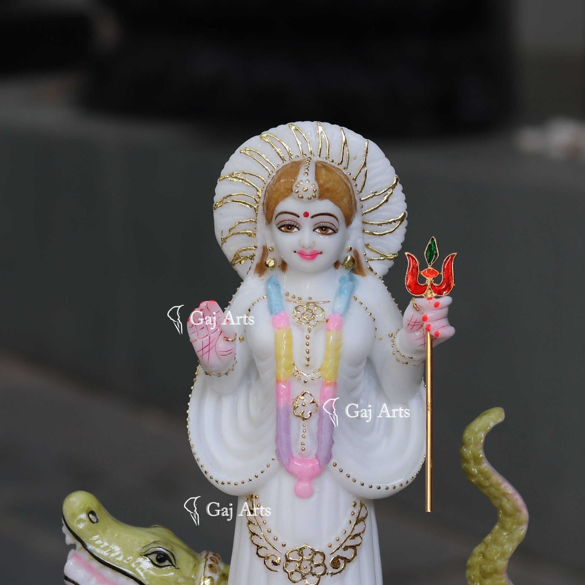 Marble Khodiyar Maa Idol | 12 Inch