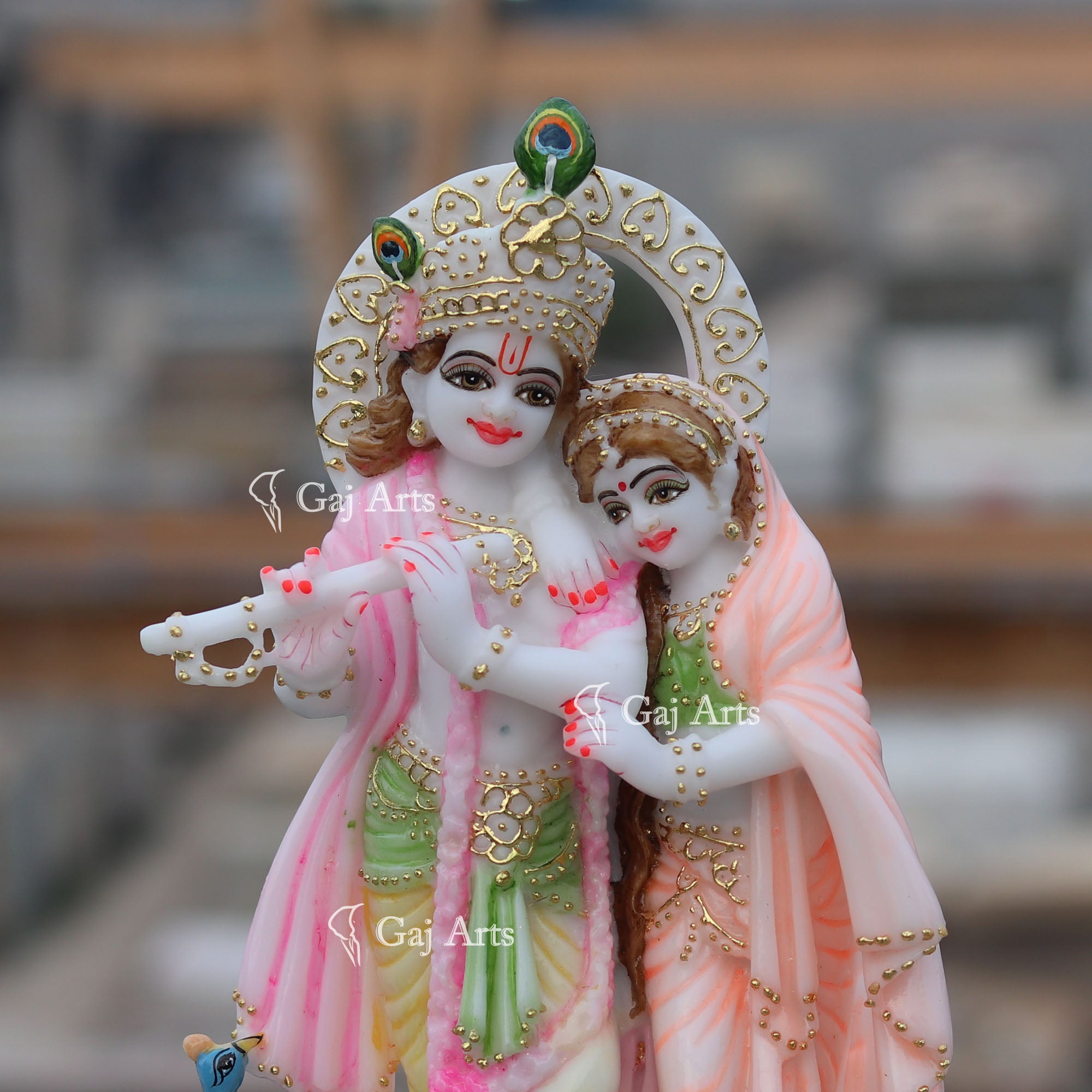 Marble Radha Krishna Jodi | 12 Inch