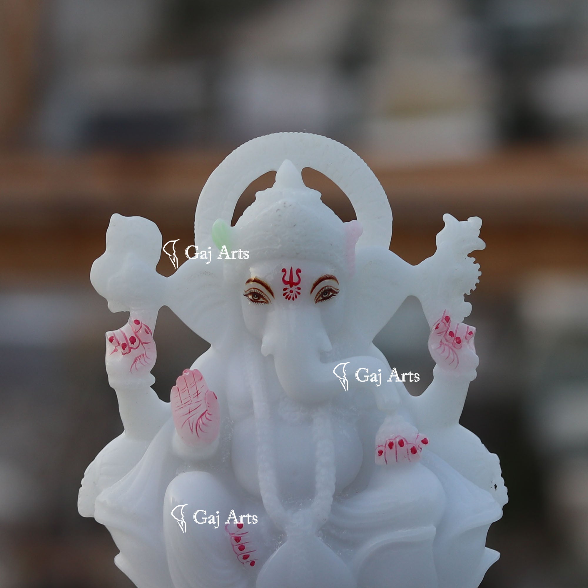 Marble Ganesh Idol  | 7 Inch