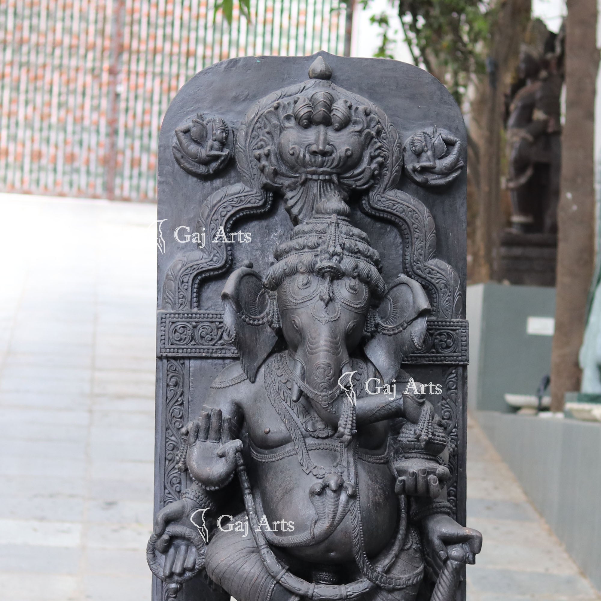 Sandstone Ganesh Statue | 70 Inch