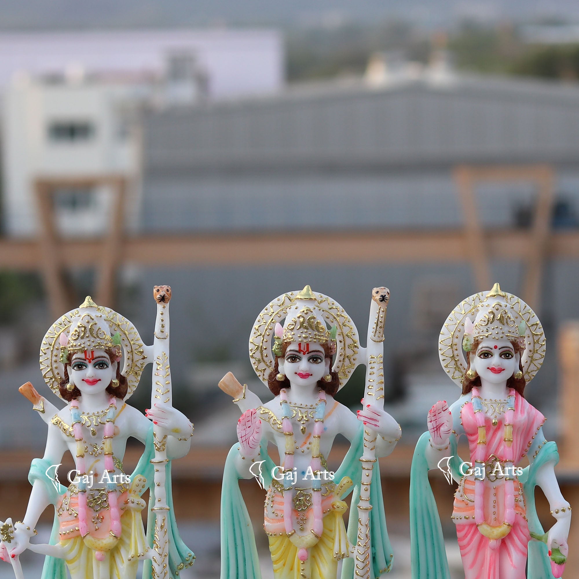 Ethiopia Marble Ram Jodi Idol | 12Inch