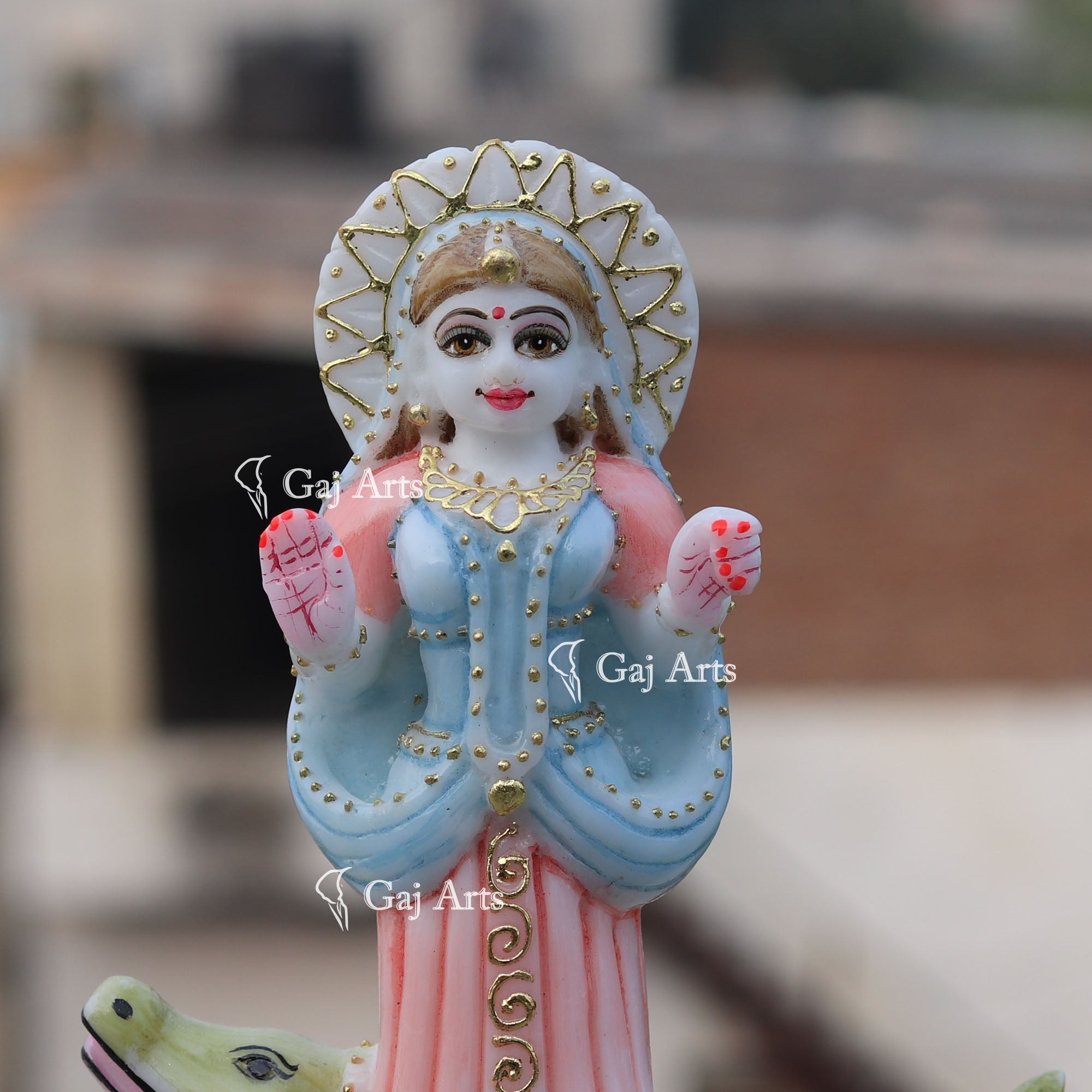 Marble Ethiopia Khodiyar Maa Idol | 9 Inch