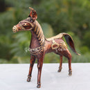 Dhokra Art Horse 8"