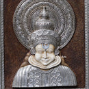 Antique Finish Kathakali Wall Panel Silver Art | 48 Inch