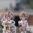 Standing Marble Radha Krishna Statue | 7 Inch