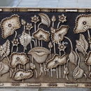 White Marble Hand-Carved Floral Wall Panel | 72 Inch