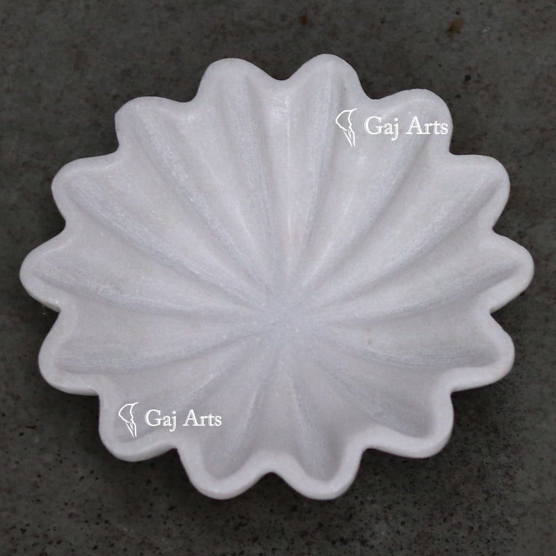 Marble Flower Bowl 6"