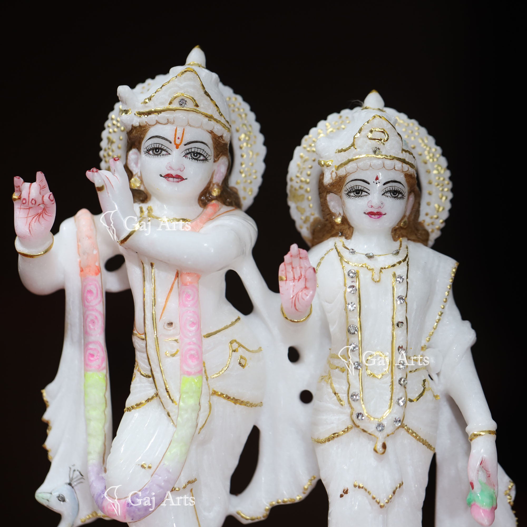 Marble Radha Krishna Jugal Jodi | 8 Inch