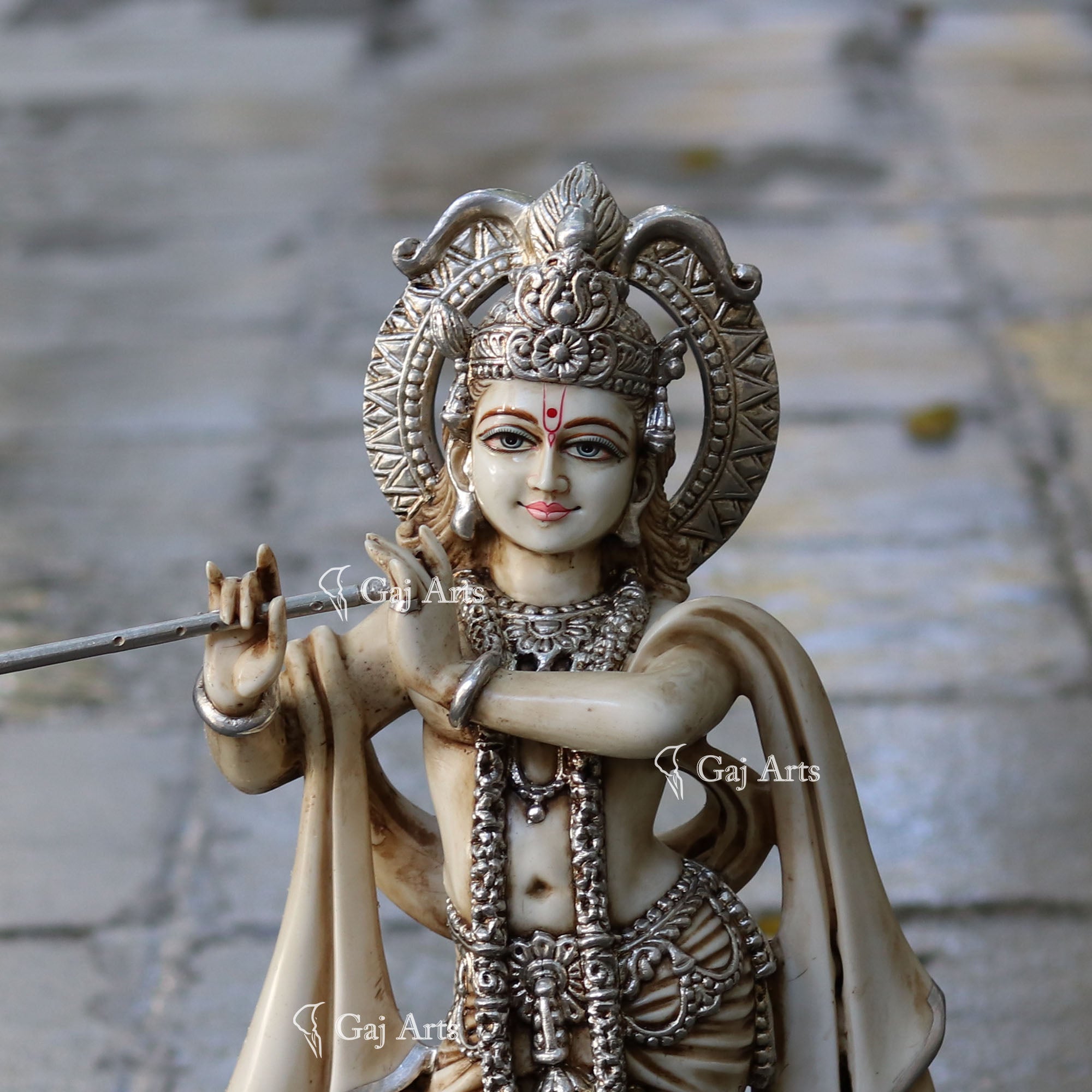 Marble Lord Krishna Idol | 24 Inch