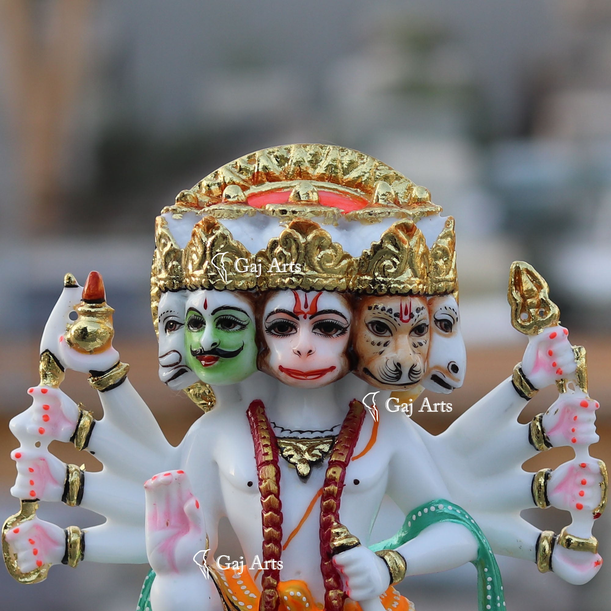 Panchmukhi Hanuman Ji Idol | 9 Inch