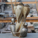 White Marble Modern Ganesha Idol | 18 Inch
