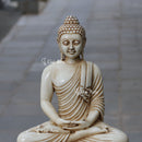 White Marble Buddha Statue | 24 Inch
