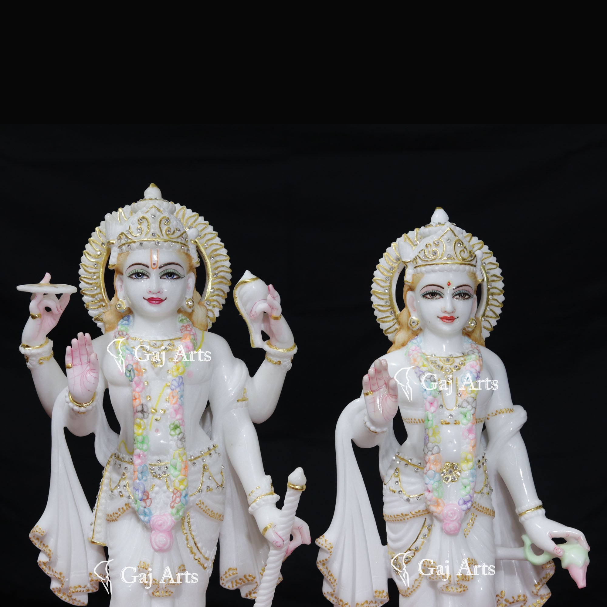 Marble Lakshmi Narayan Idol | 18 Inch