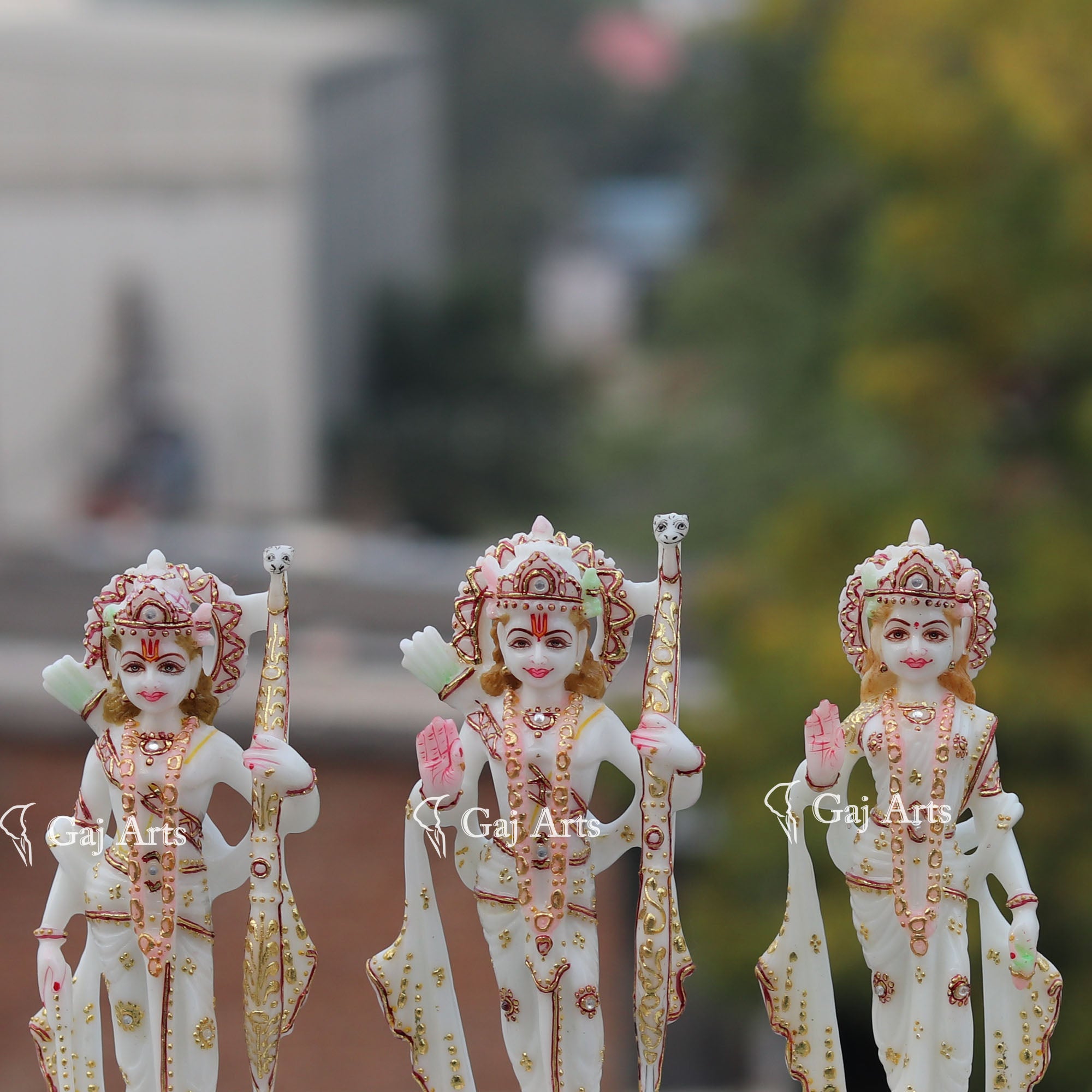 Marble Ethiopia Ram Jodi Idol | 7 Inch