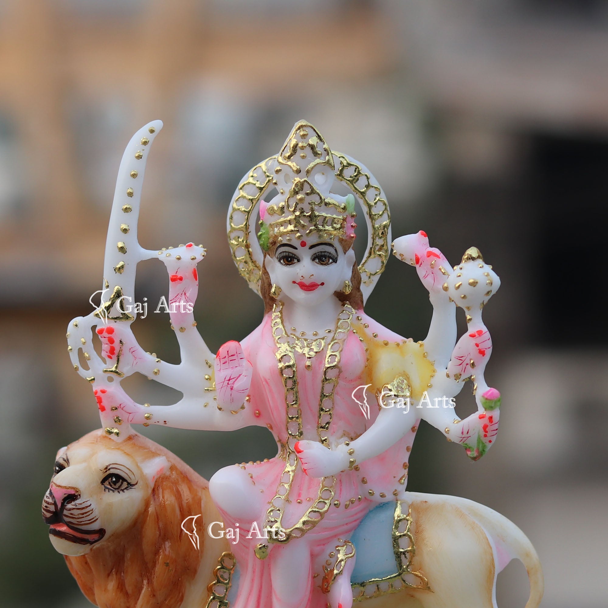 Marble Durga Maa Statue | 7 Inch